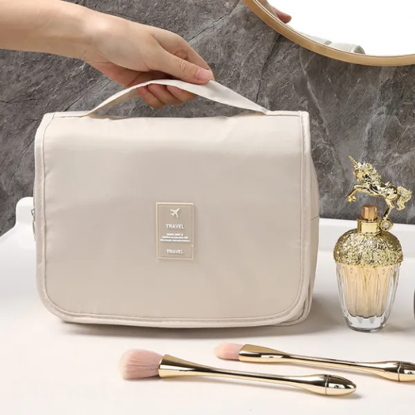 防水便攜化妝包 旅行必備大容量盥洗包 高質感化妝收納袋