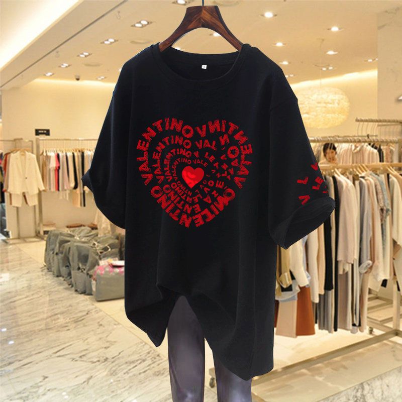 [特價出清]純棉呼吸感減齡T 短袖圓領簡約韓版T 大尺碼M-5XL