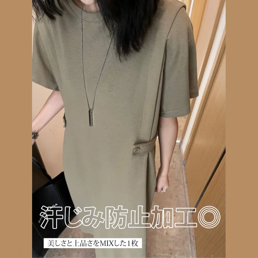 日版設計款連身裙 華麗寬鬆顯瘦洋裝