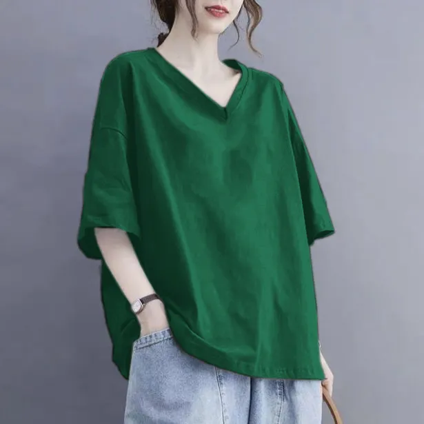 休閒·復古慵懶風設計感短袖t恤