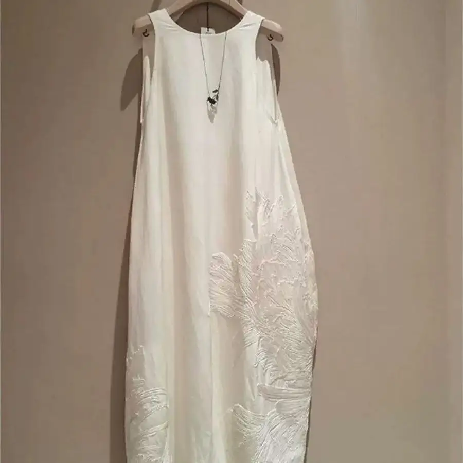 新款推薦 法式高端精緻繡花洋裝 緞面刺繡連身裙