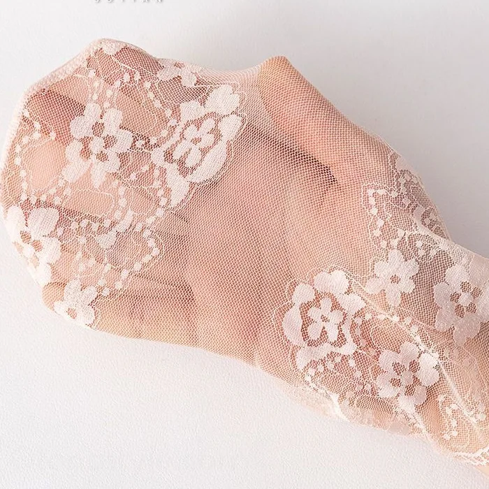 薄款蕾絲襪子短筒棉襪透氣 性感短襪白色