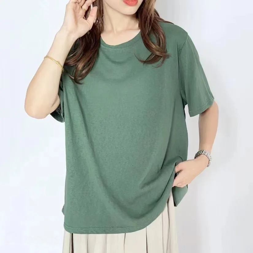 寬鬆大尺寸韓版雪花棉短袖t恤
