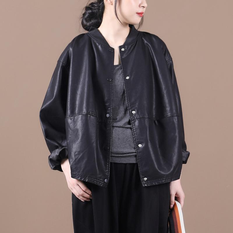 大碼皮衣夾克 大碼寬鬆 潮流感設計 可選加厚版