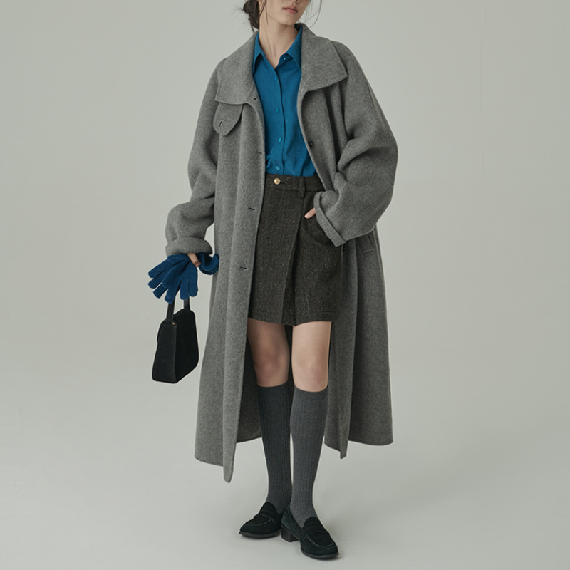 韓國柔絲絨襯衫 春秋新款氛圍遮肉感百搭襯衫上衣