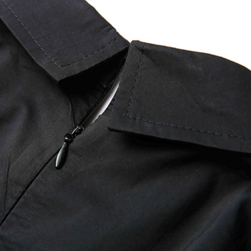 文藝設計感長袖襯衫 春秋寬鬆大尺寸中長款