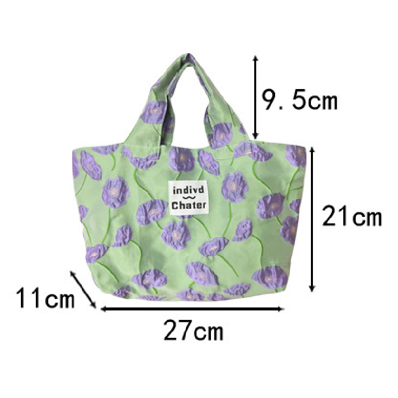 法式小眾紅色蝴蝶結手提包 可愛氣質風手拎便當包