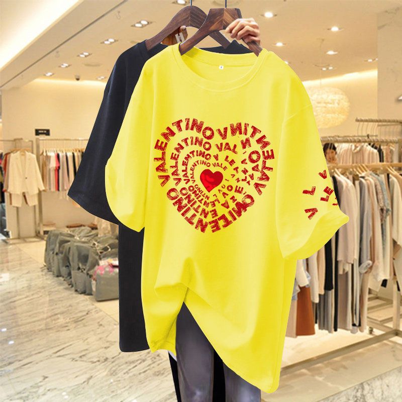 [特價出清]純棉呼吸感減齡T 短袖圓領簡約韓版T 大尺碼M-5XL