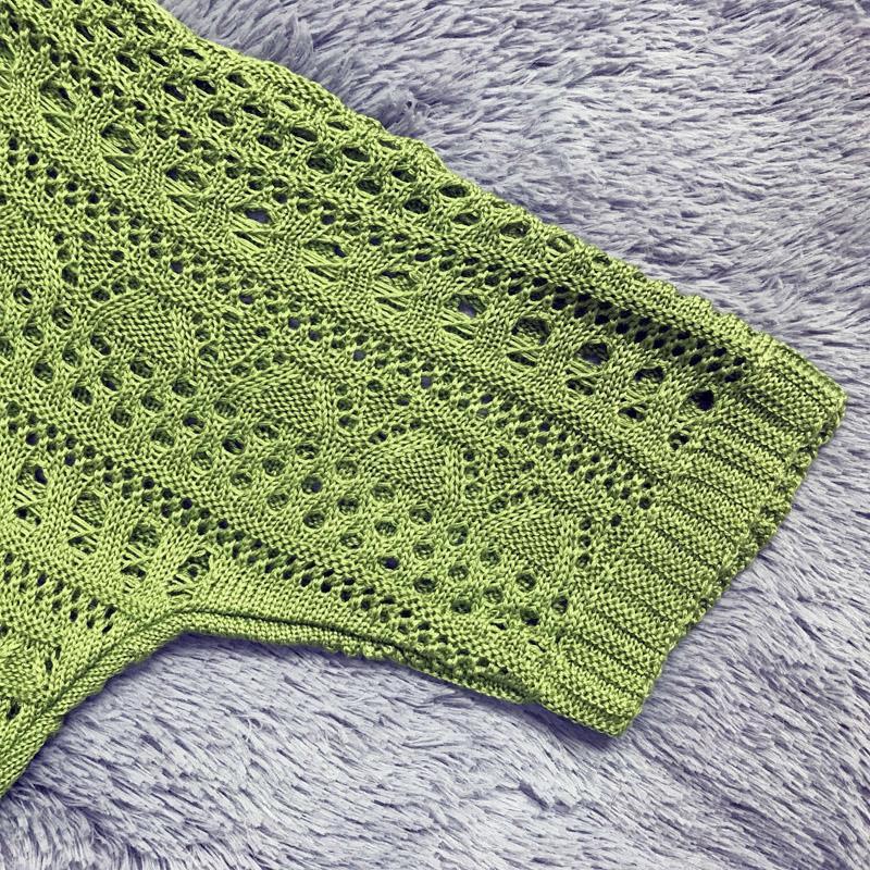 【單品可選】韓版罩衫鏤空蝙蝠袖+連身裙套組兩件套 綁帶紐扣設計透膚時尚感