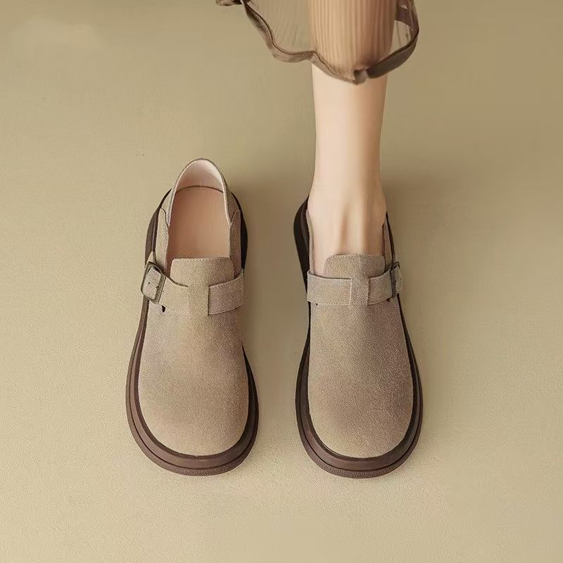 韓版時尚復古勃肯鞋 輕便套腳式懶人鞋 全包設計單鞋