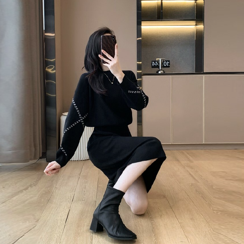 優雅OL休閒套裝 高級感氣質小香風簡約兩件套