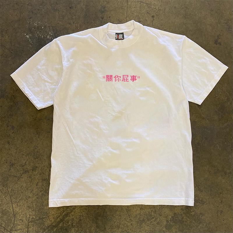 Peach字母印花短袖T恤 純棉材質 美式復古風上衣