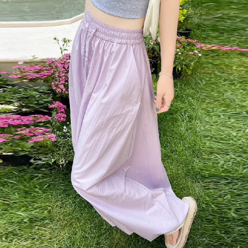 8色 多巴胺垂感花苞裙 霓光果凍色系傘狀剪裁半身裙