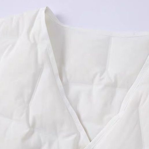 簡約 ‧ 冬季繫腰帶鋪棉背心外套