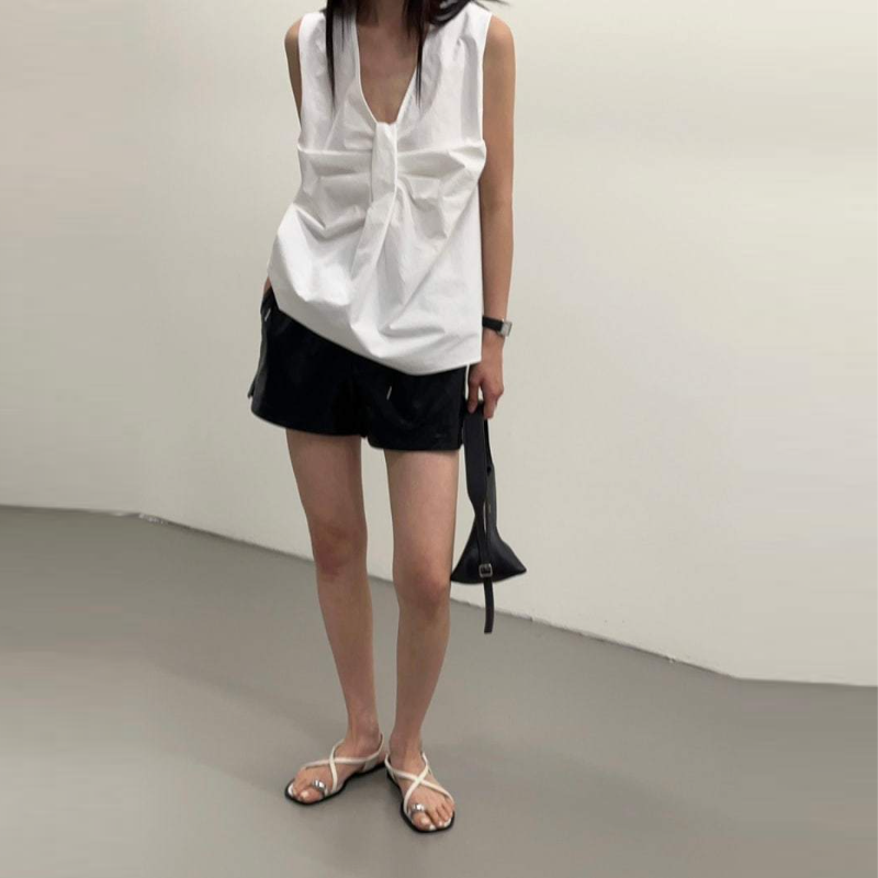 背心吊帶套頭夏季簡約正反穿襯衫