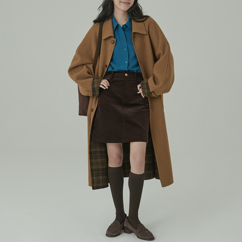 韓國柔絲絨襯衫 春秋新款氛圍遮肉感百搭襯衫上衣