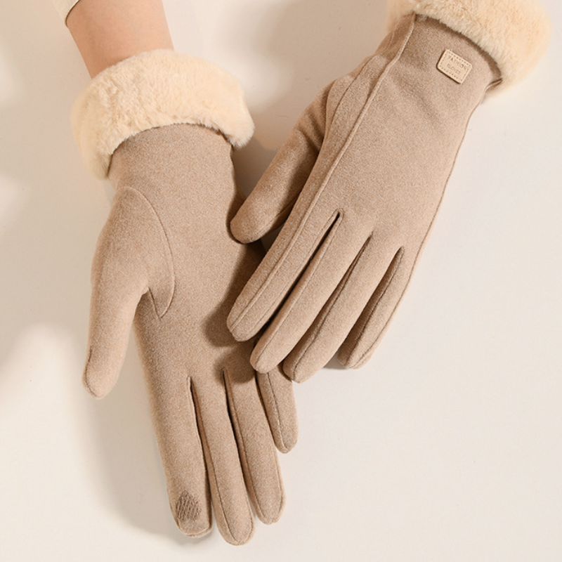 保暖防風觸控手套 加厚刷毛防水設計 適合秋冬戶外活動