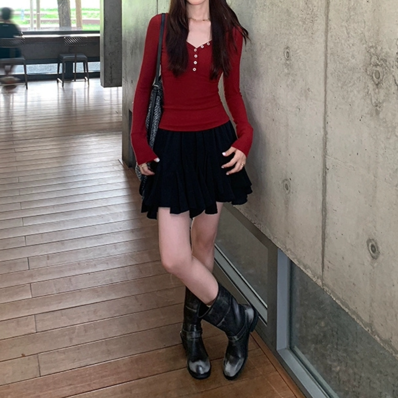 芭蕾仙女裙 新款白色A字短裙 防透內襯 鬆緊腰坐不卡腹