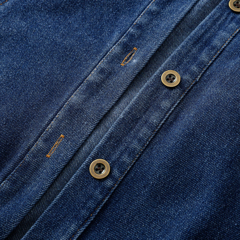 假兩件連帽牛仔外套 中長版剪裁 休閒百搭款