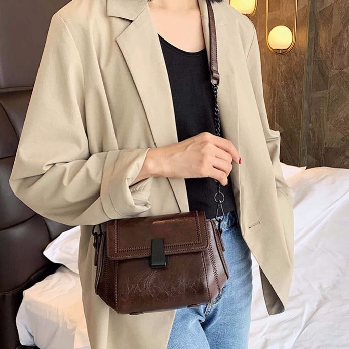 韓系．單肩鏈條包 百搭潮流MINI女包高級感穿搭