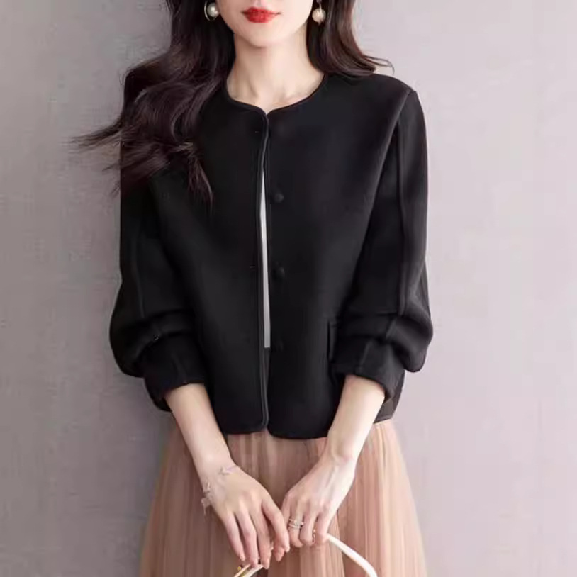 優雅氣質超好看開襟衫短外套 小香風搭配連身裙外搭