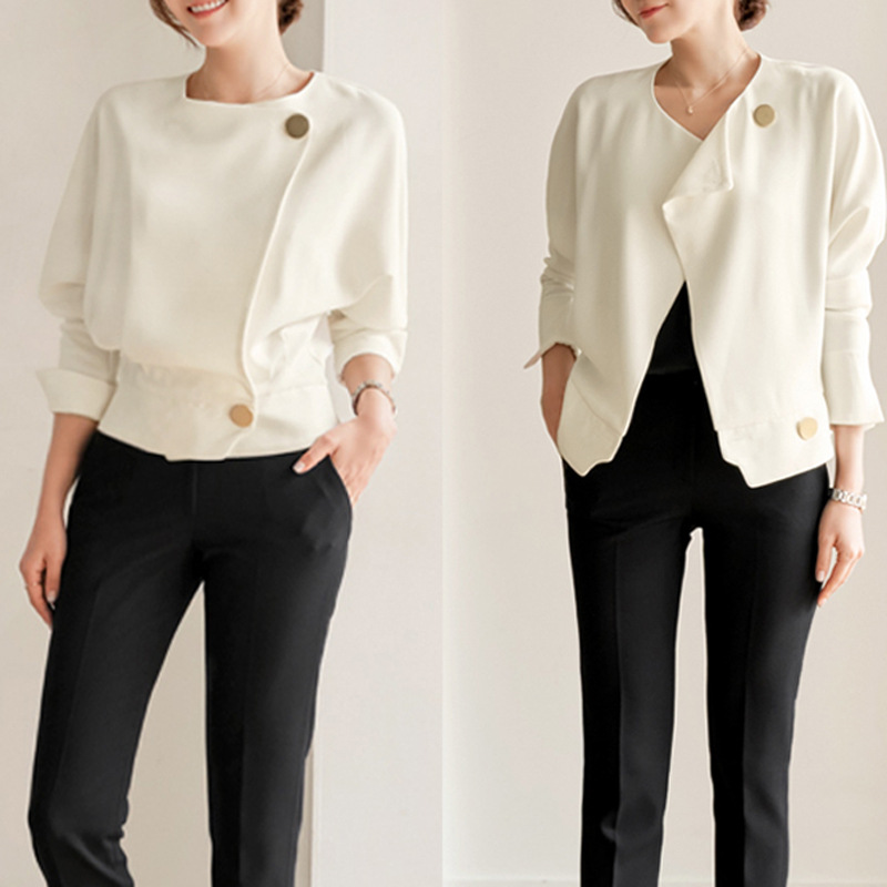 設計感小眾感法式襯衫 時尚長袖紐扣上衣外套