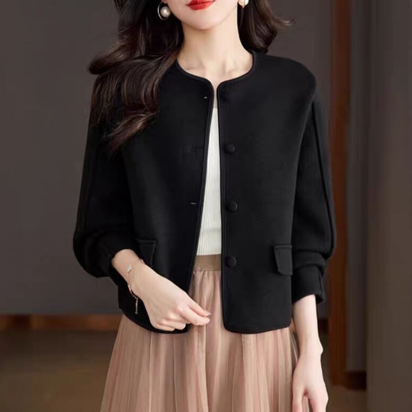 優雅氣質超好看開襟衫短外套 小香風搭配連身裙外搭