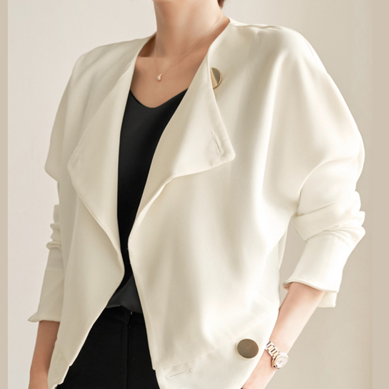 設計感小眾感法式襯衫 時尚長袖紐扣上衣外套
