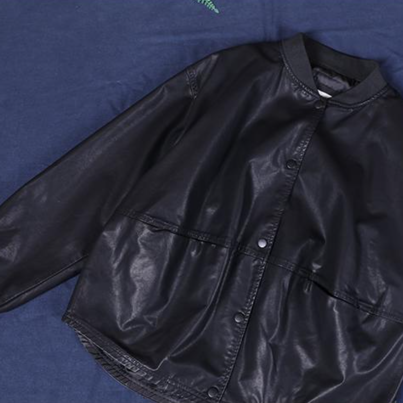 大碼皮衣夾克 大碼寬鬆 潮流感設計 可選加厚版