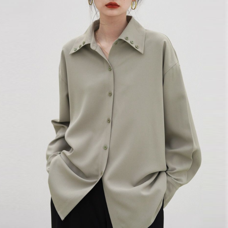 春夏襯衫層次感穿搭小眾上衣小個子疊穿法式
