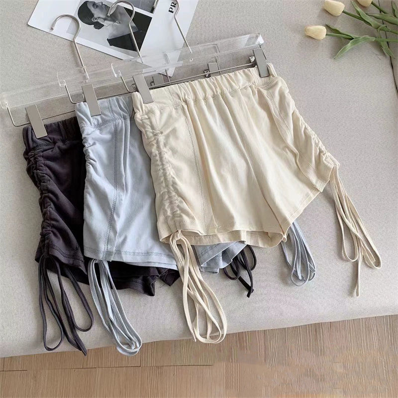 韓系·高腰抽繩超短褲真理褲 辣妹熱褲顯瘦 運動褲休閒辣妹褲