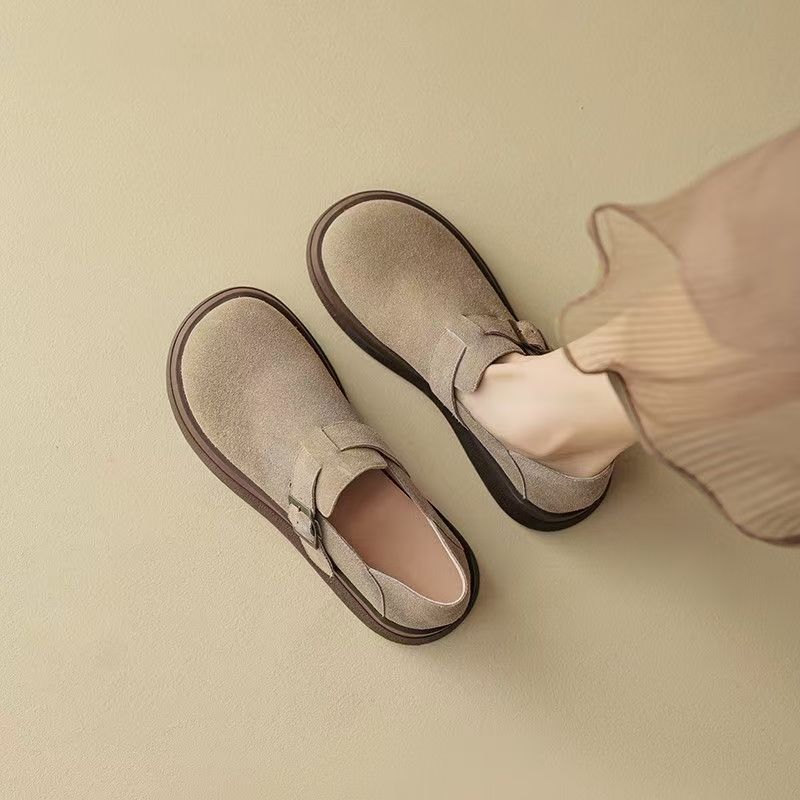 韓版時尚復古勃肯鞋 輕便套腳式懶人鞋 全包設計單鞋