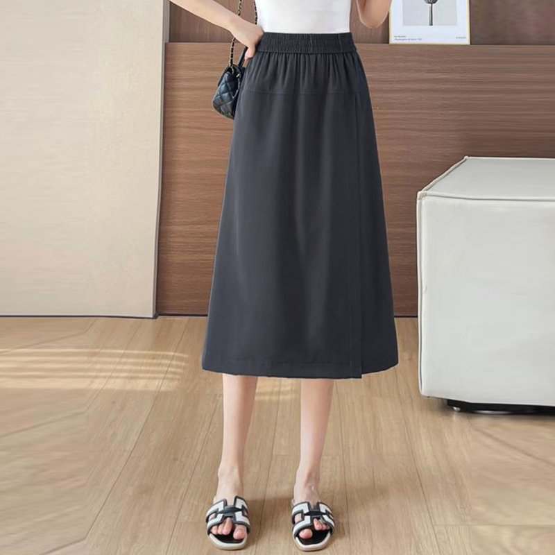 簡約顯瘦褲裙 百搭 寬鬆 設計感 不走光 八分寬褲