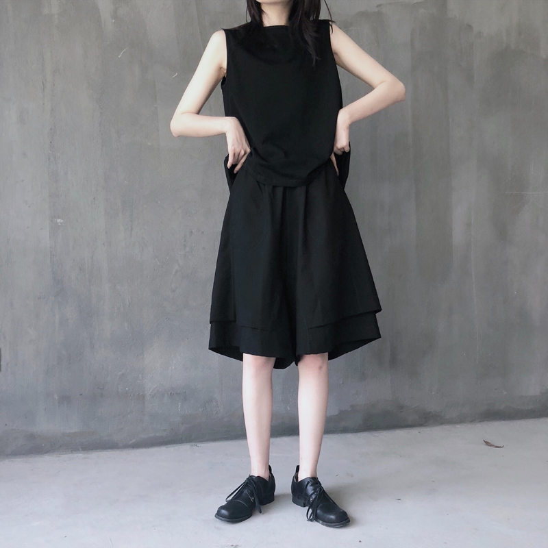 簡約 ‧ 雙層設計感五分褲 短褲 休閒褲夏季裙子