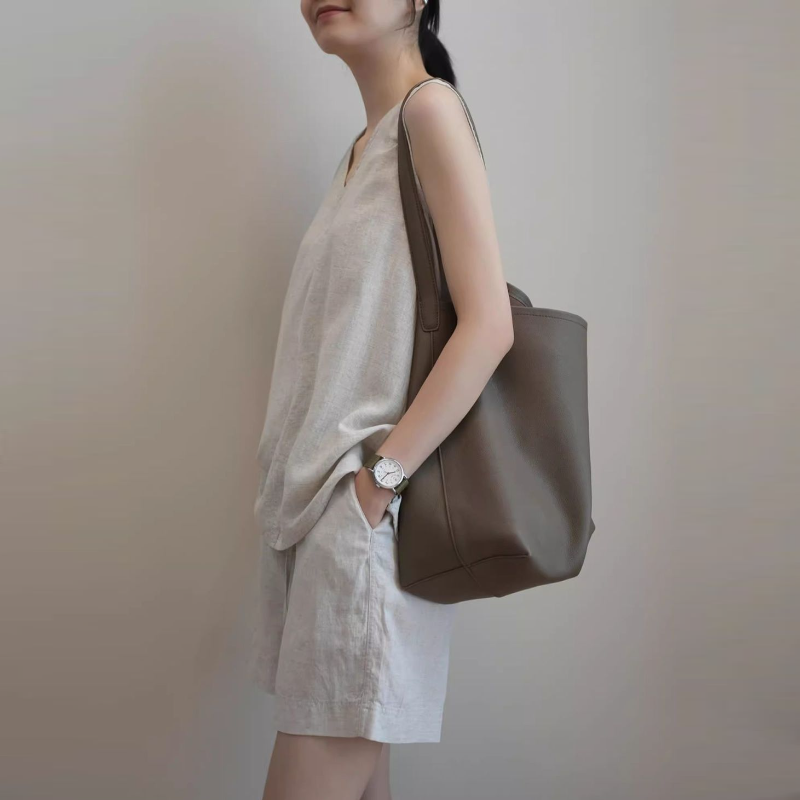 棉麻素面無袖背心＋短褲兩件式套裝 寬鬆透氣休閒款（可單買）