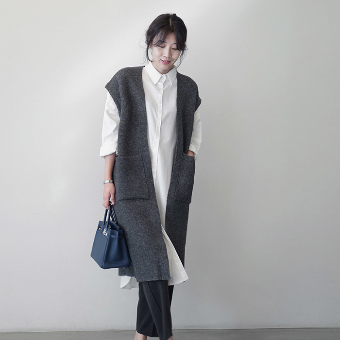 簡約 ‧ 韓國東大門純棉長袖襯衫洋裝上衣