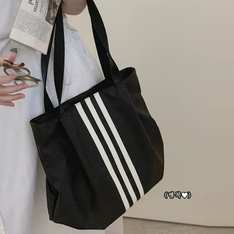 防水耐磨大容量托特包 慵懶風尼龍單肩包手提袋