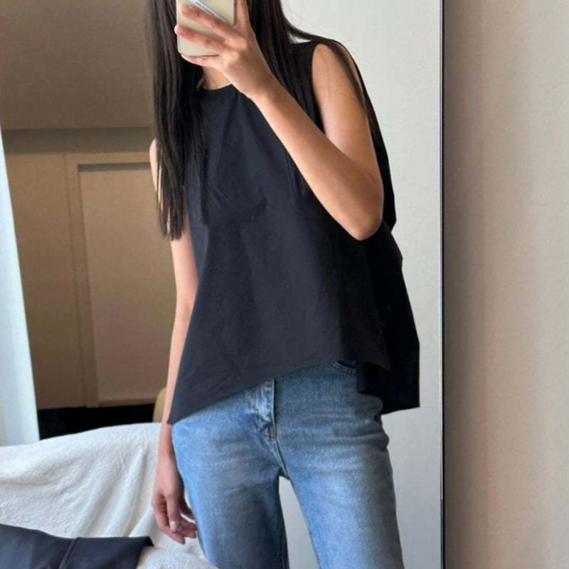 背心吊帶套頭夏季簡約正反穿襯衫