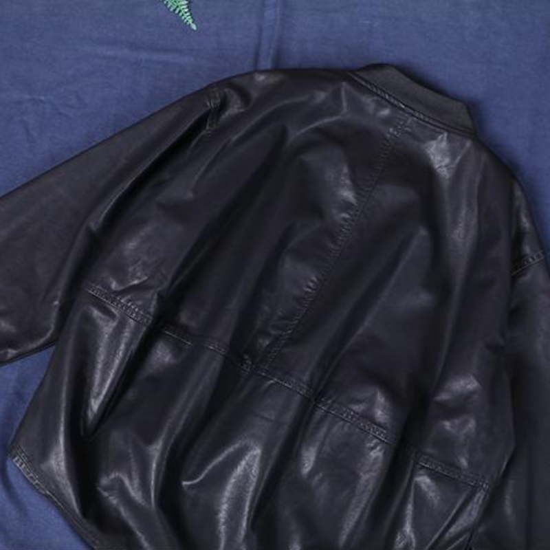 大碼皮衣夾克 大碼寬鬆 潮流感設計 可選加厚版