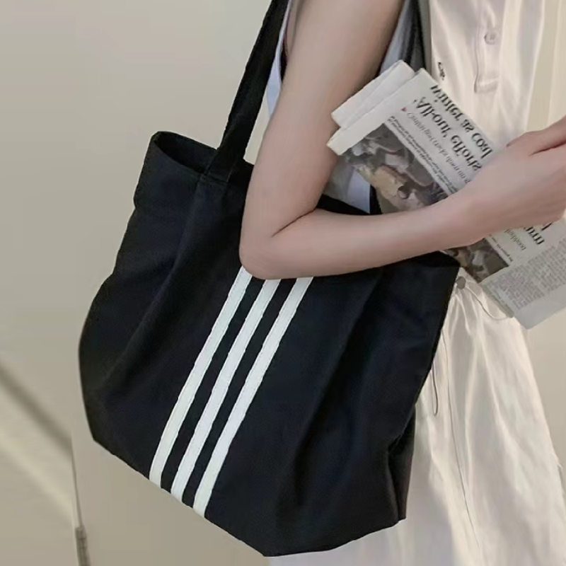 防水耐磨大容量托特包 慵懶風尼龍單肩包手提袋