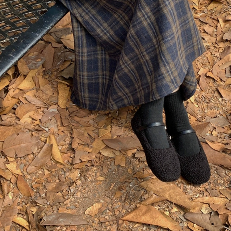 復古格紋毛呢中長裙 高腰A字傘裙 寬鬆顯瘦 修飾臀胯 秋冬百搭