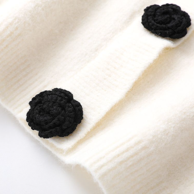 日系風格兩件式套裝 高質感無袖連身裙+針織外套 早秋氣質穿搭