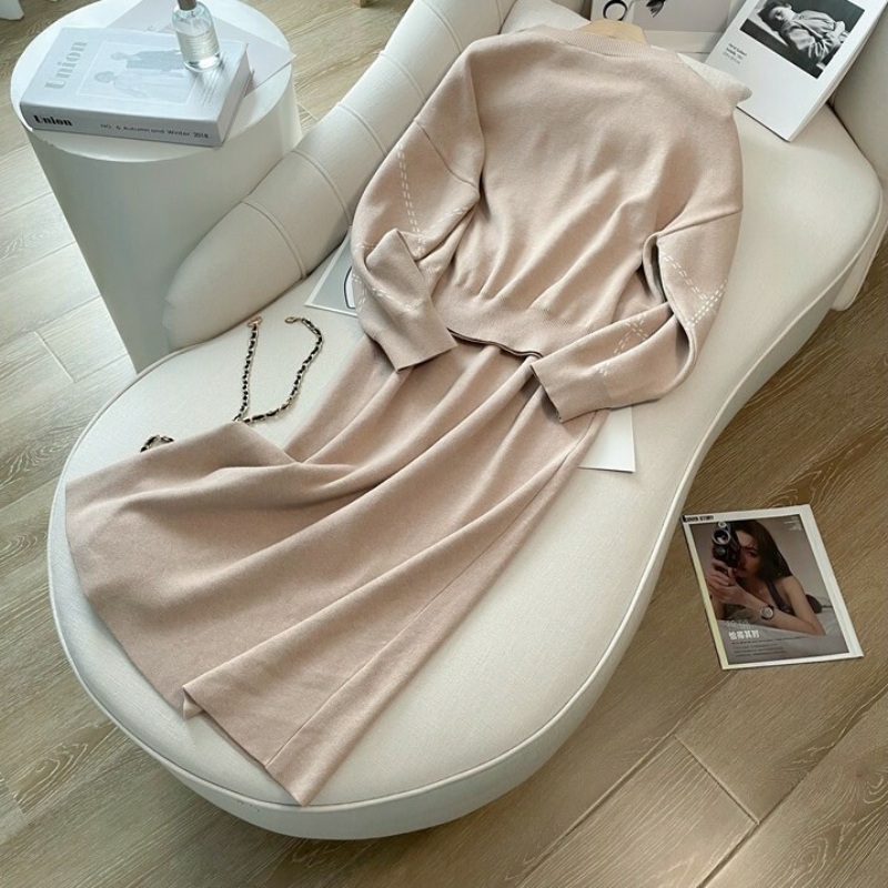 優雅OL休閒套裝 高級感氣質小香風簡約兩件套