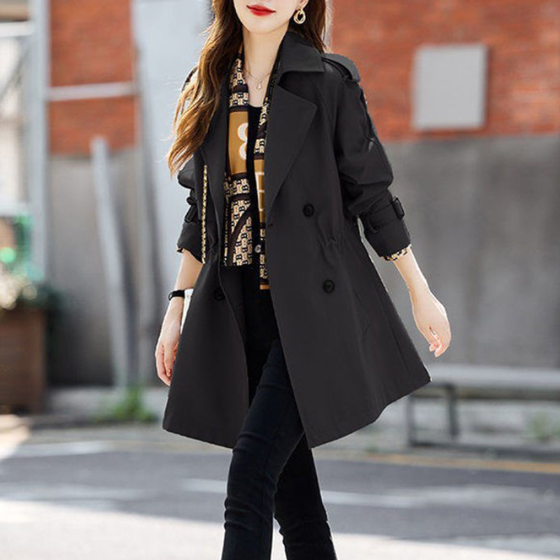 時尚升級秋冬風衣外套 寬鬆顯瘦收腰英倫風中長款