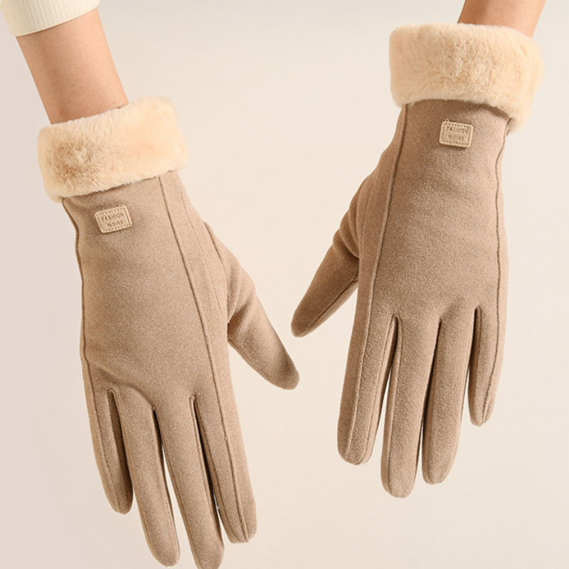 保暖防風觸控手套 加厚刷毛防水設計 適合秋冬戶外活動