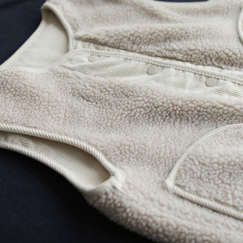 簡約．正反兩面穿秋冬背心 寬鬆文藝無袖外套 休閒日系雙面穿