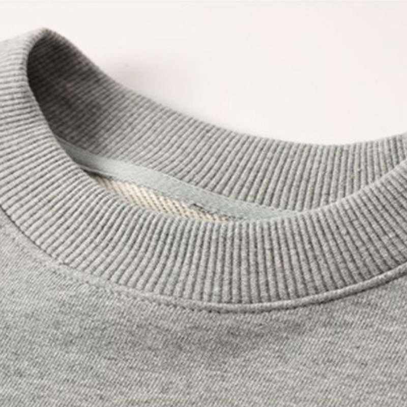 韓系印花大學T 圓領長袖 小花立體釘珠 設計感上衣