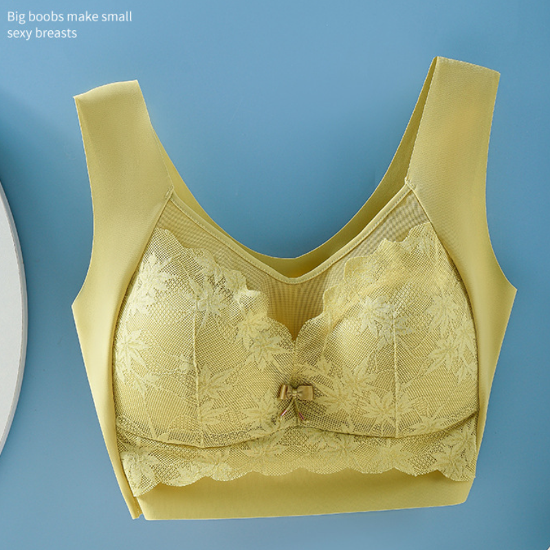 聚攏美背背心式內衣 無痕薄款無鋼圈調整型文胸