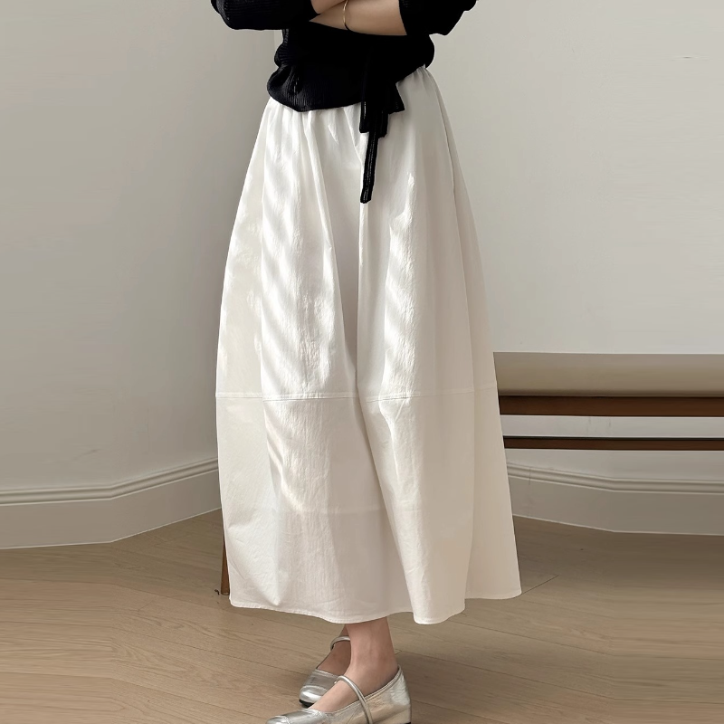 松身收腰花苞擺​ 鐘型剪裁彈力腰封​傘裙（有口袋有內襯）