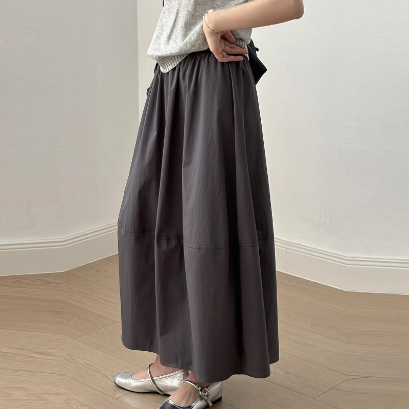 松身收腰花苞擺​ 鐘型剪裁彈力腰封​傘裙（有口袋有內襯）